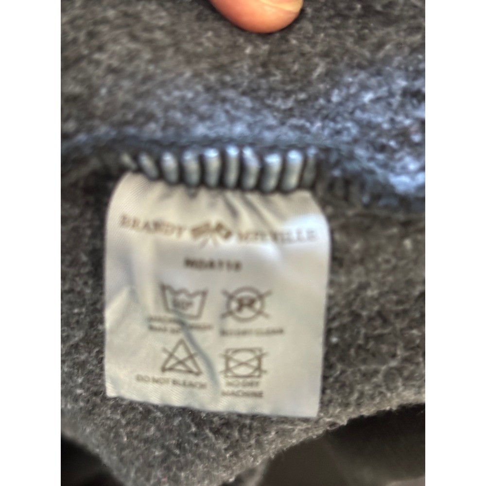 Brandy Melville Black Butterfly Embroidered Oversized Hoodie Sweatshirt One Size - Picture 5 of 6